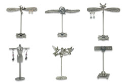 pewter earring  displays