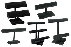velvet t-bar displays