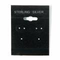 (BX561-1S) Medium "STERLING SILVER" Hanging Earring Cards, Box of 100 pcs.
