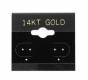 (BX570G) Small "14KT GOLD" Hanging Earring Cards, Box of 100 pcs.