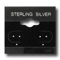 (BX570S) Small "STERLING SILVER" Hanging Earring Cards, Box of 100 pcs.