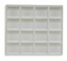 Sixteen Compartment Flocked Tray Liners (1/2 Size)