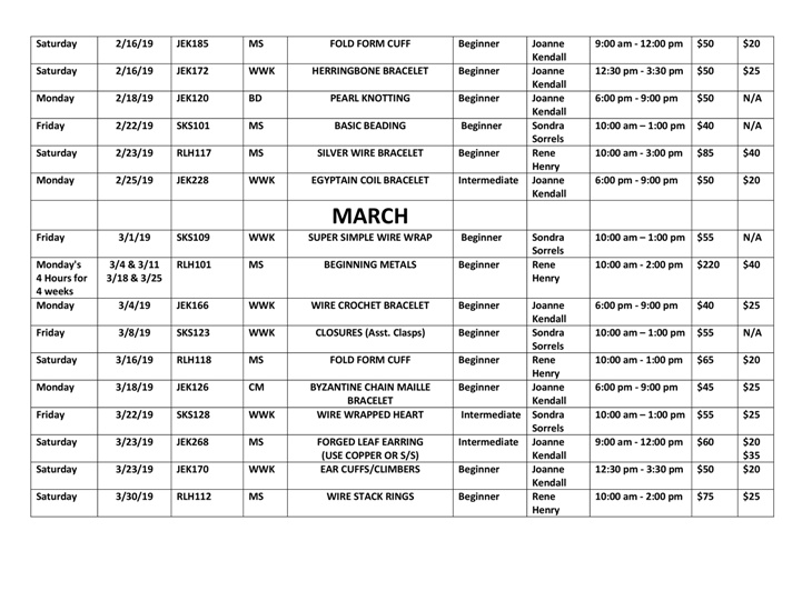 Jewelry Making Classes Jemco Houston, TX