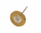 3/4" MOUNTED WIRE BRISTLE BRUSH-BRASS