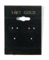 (BX561G) Medium "14KT GOLD" Hanging Earring Cards, Box of 100 pcs.