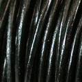 Indian Leather Cord -Black - .5mm - 25yd