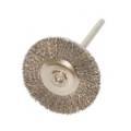 1" MOUNTED WIRE BRISTLE BRUSH-STEEL