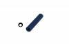 ( 21.02699 ) MATT WAX RING TUBE, BLUE, OFF-CENTER HOLE