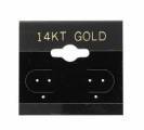 (BX570G) Small "14KT GOLD" Hanging Earring Cards, Box of 100 pcs.